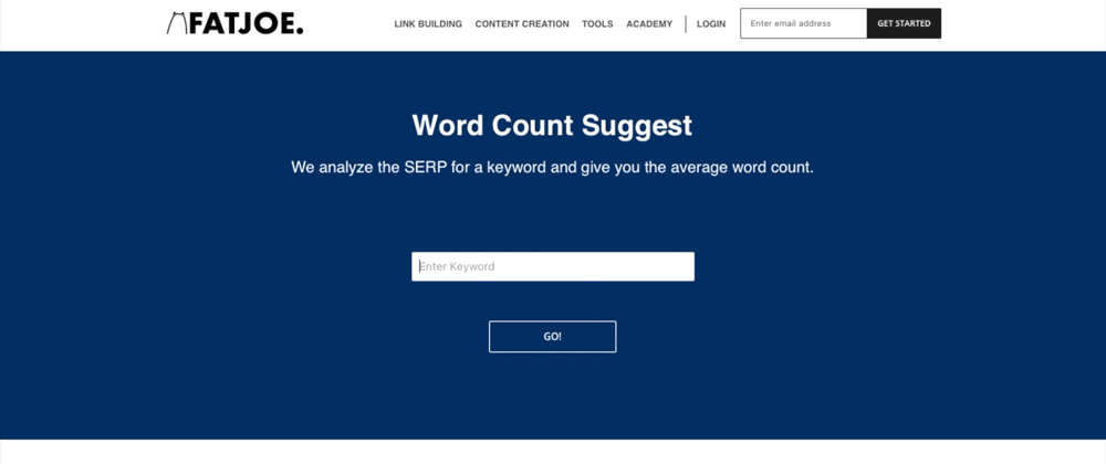 FATJOE free word count suggest tool